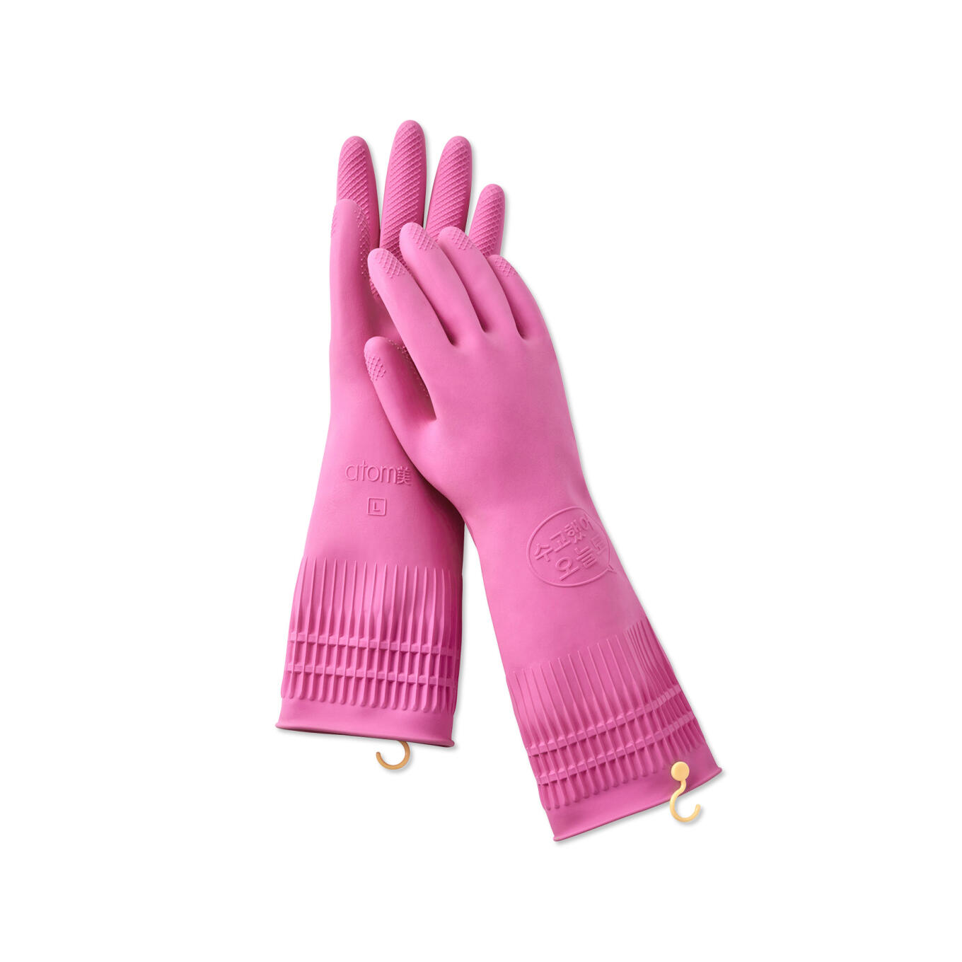 Атоми Перчатки из Латекса Хозяйственные (Размер L) 2 пары