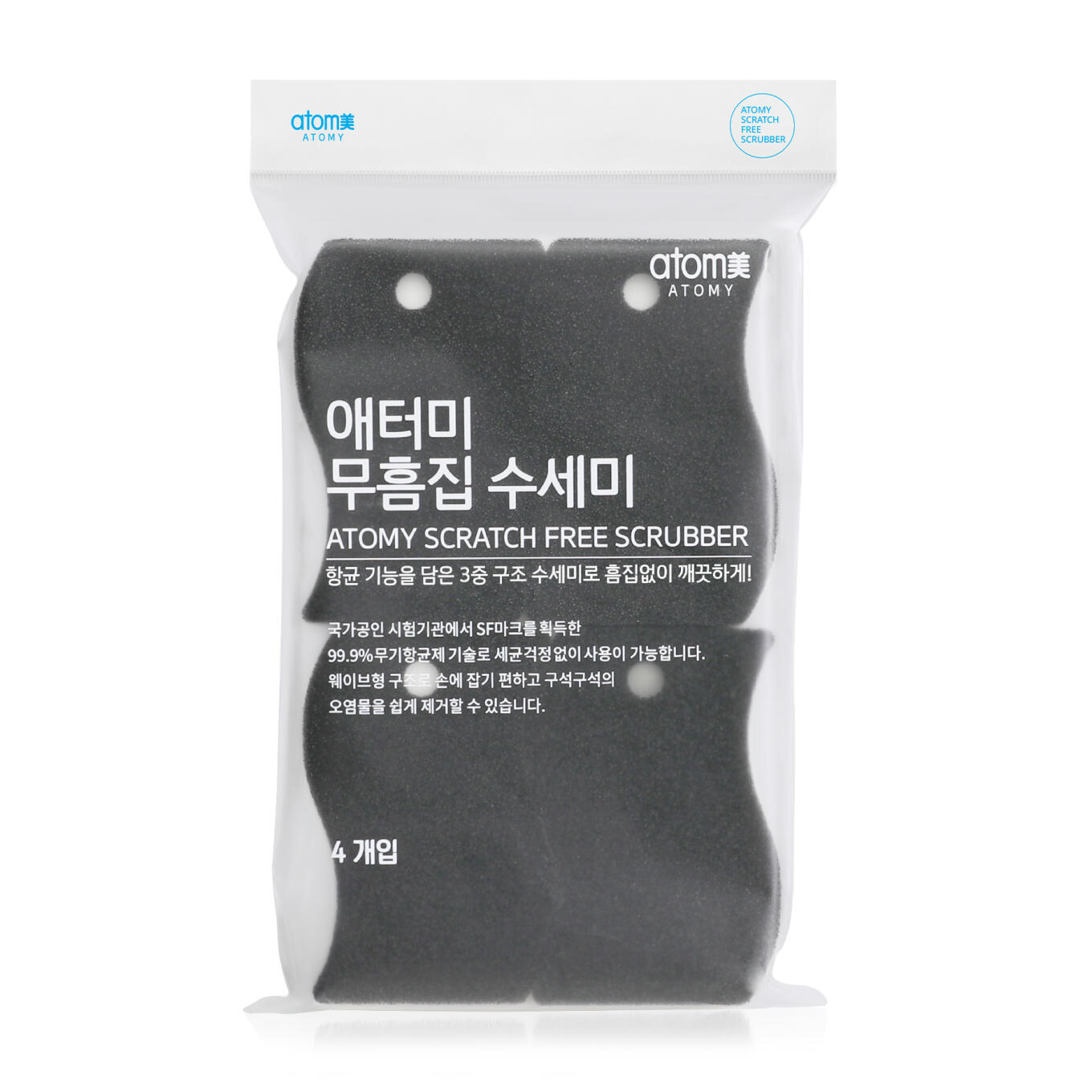 Атоми Губка хозяйственная не оставляющая царапин