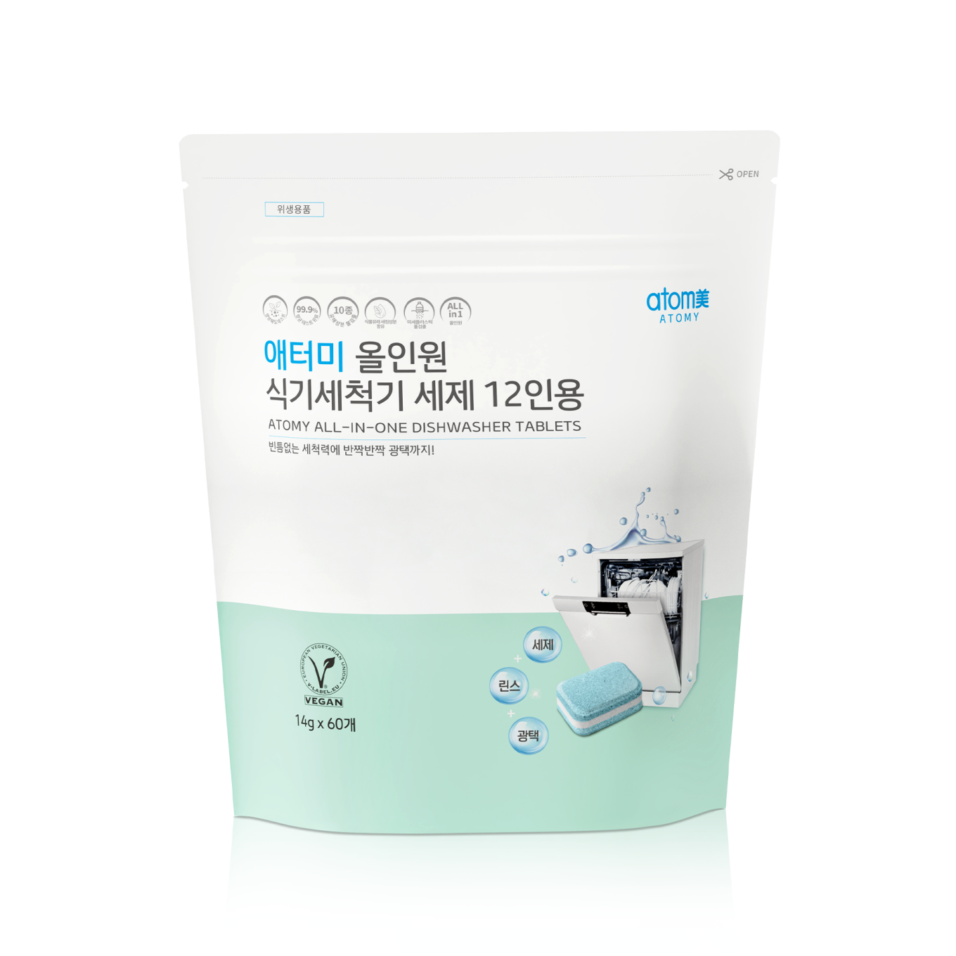 Атоми Таблетки для посудомоечной машины