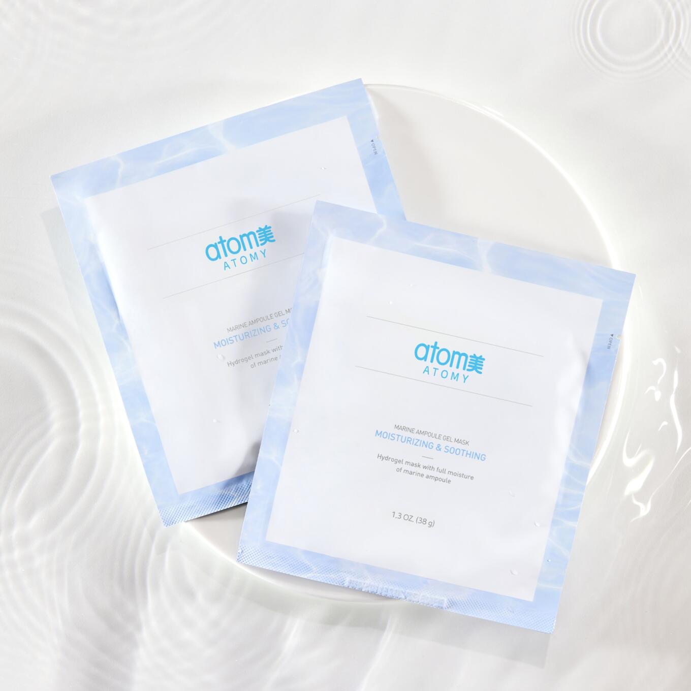 Атоми Морская Гидрогелевая Маска Успокаивающая