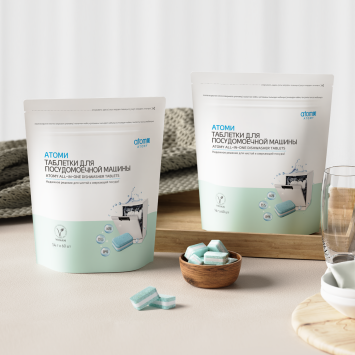 Атоми Таблетки для посудомоечной машины