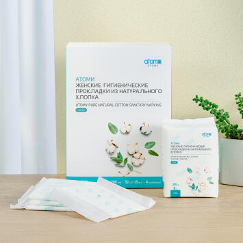 Атоми женские гигиенические прокладки Супер