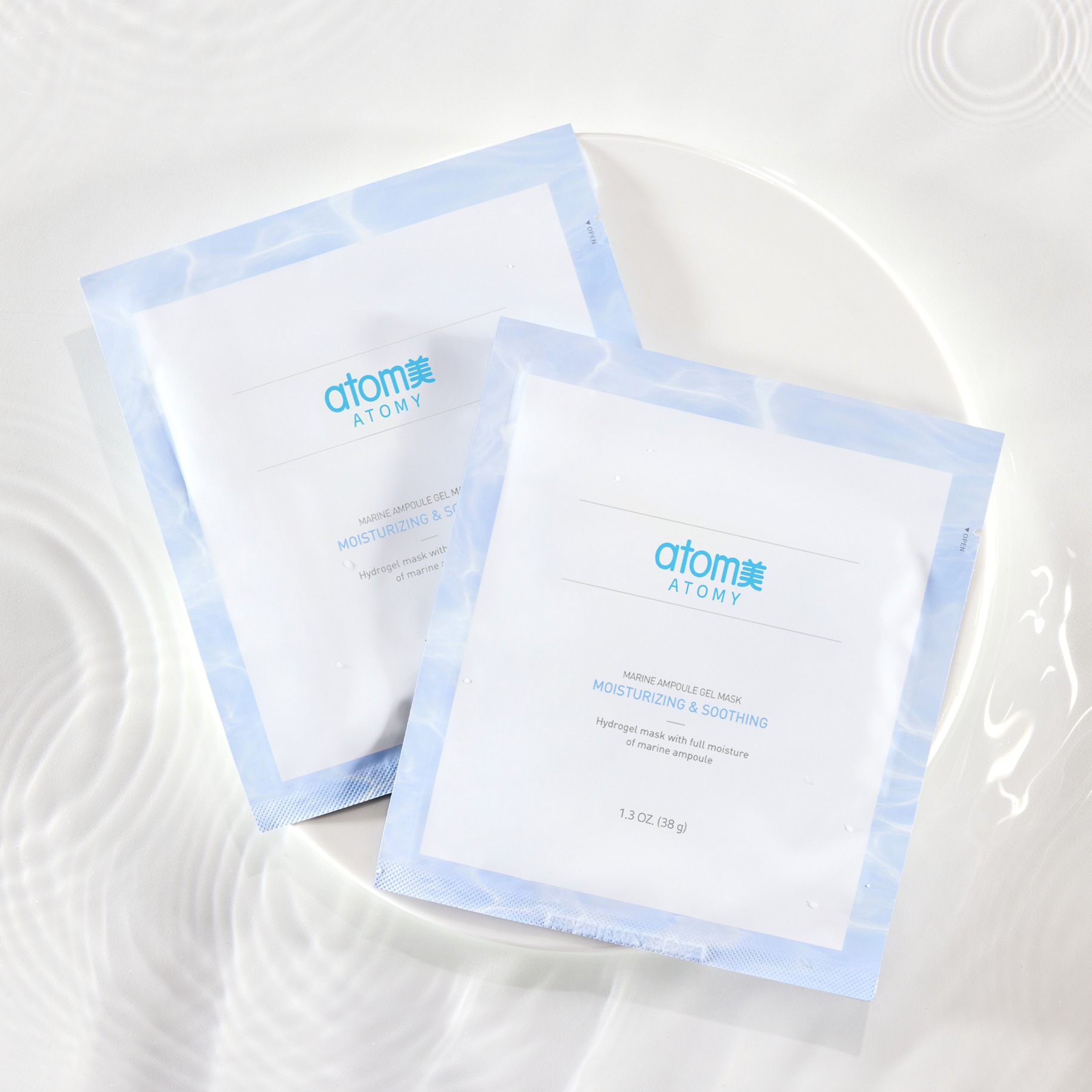 Атоми Морская Гидрогелевая Маска Успокаивающая