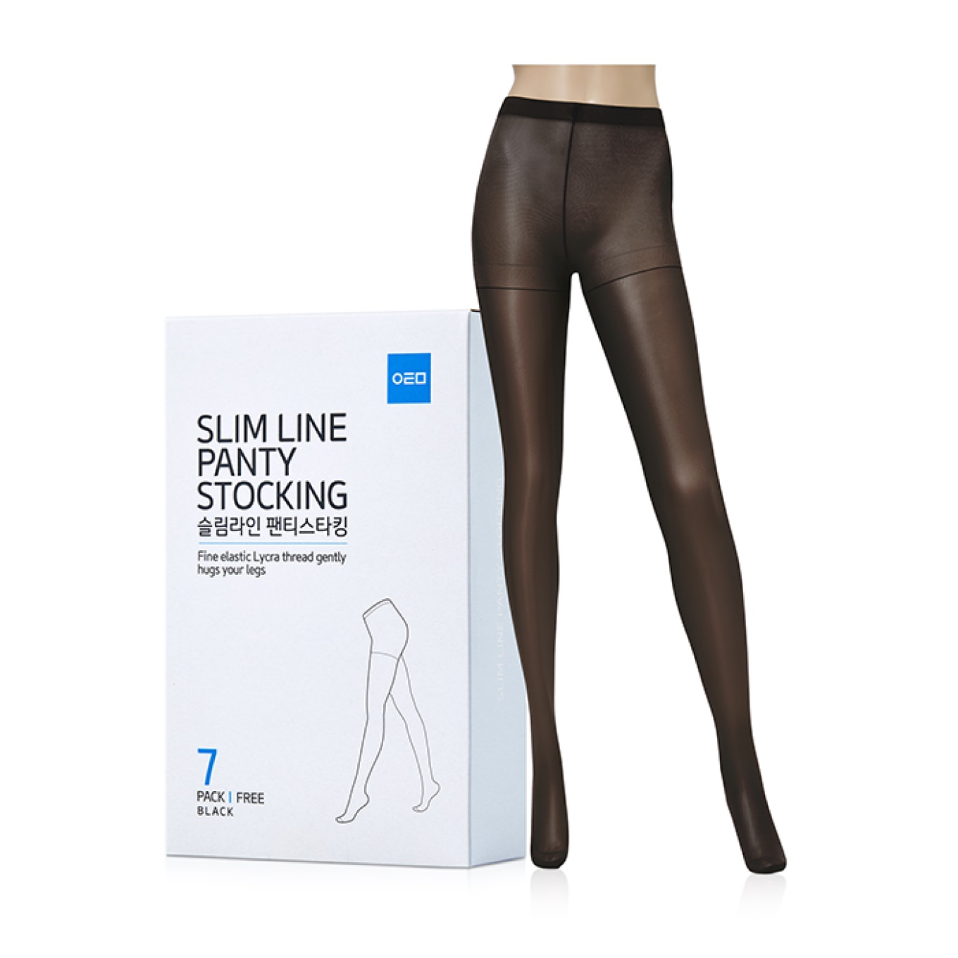 Атоми Слим Лайн капроновые колготки черные