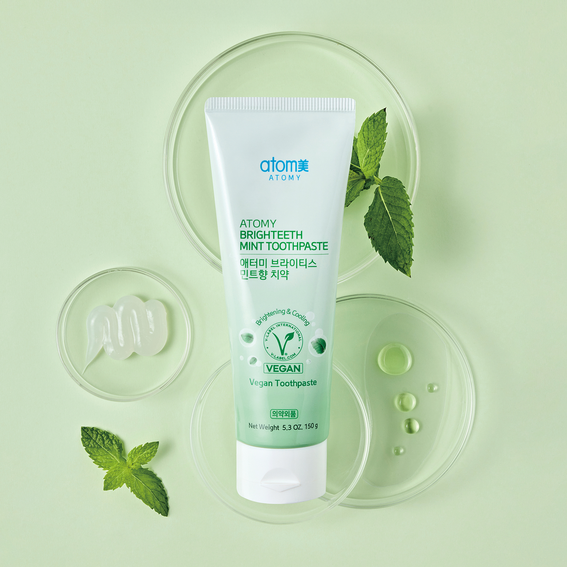 Атоми Освежающая Зубная паста с мятой