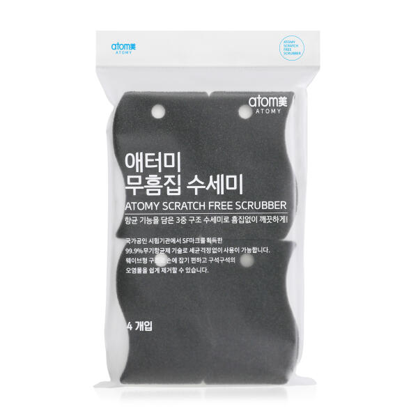 Атоми Губка хозяйственная не оставляющая царапин