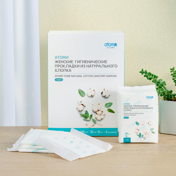 Атоми женские гигиенические прокладки Супер